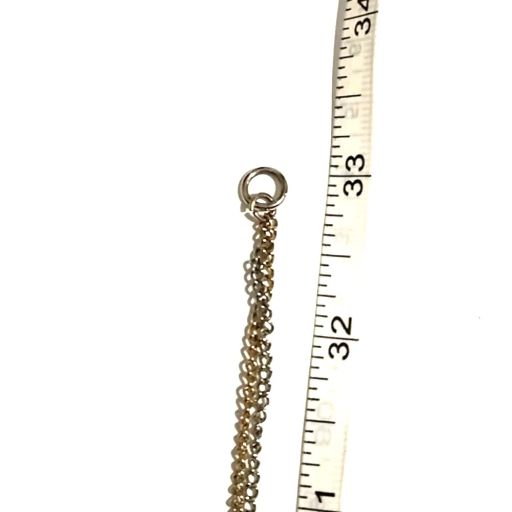 CLEARANCE-FINAL PRICE-NO OFFERS PLEASE-CLUSTERED 2-STRAND LOFT NECKLACE - Picture 10 of 12
